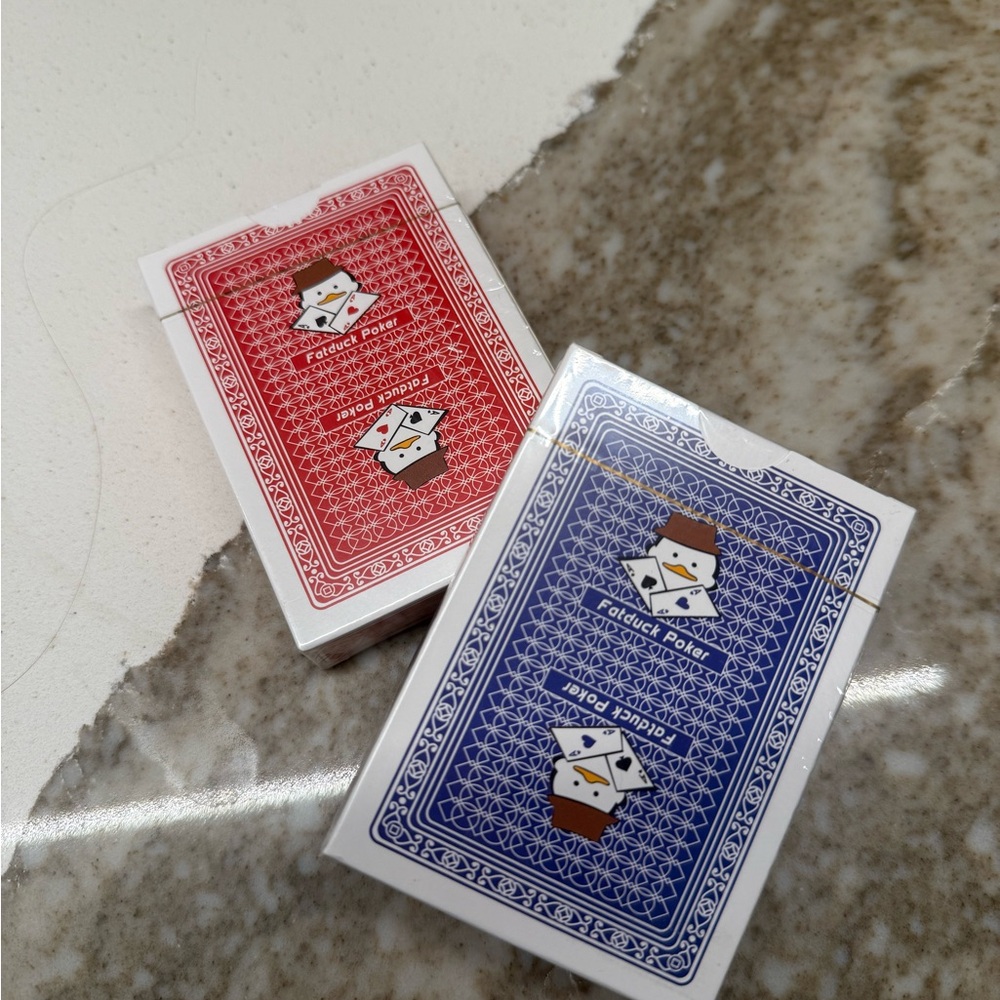 Red and Blue Playing Cards Set